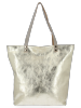 Bőr táska shopper bag Vittoria Gotti arany B24